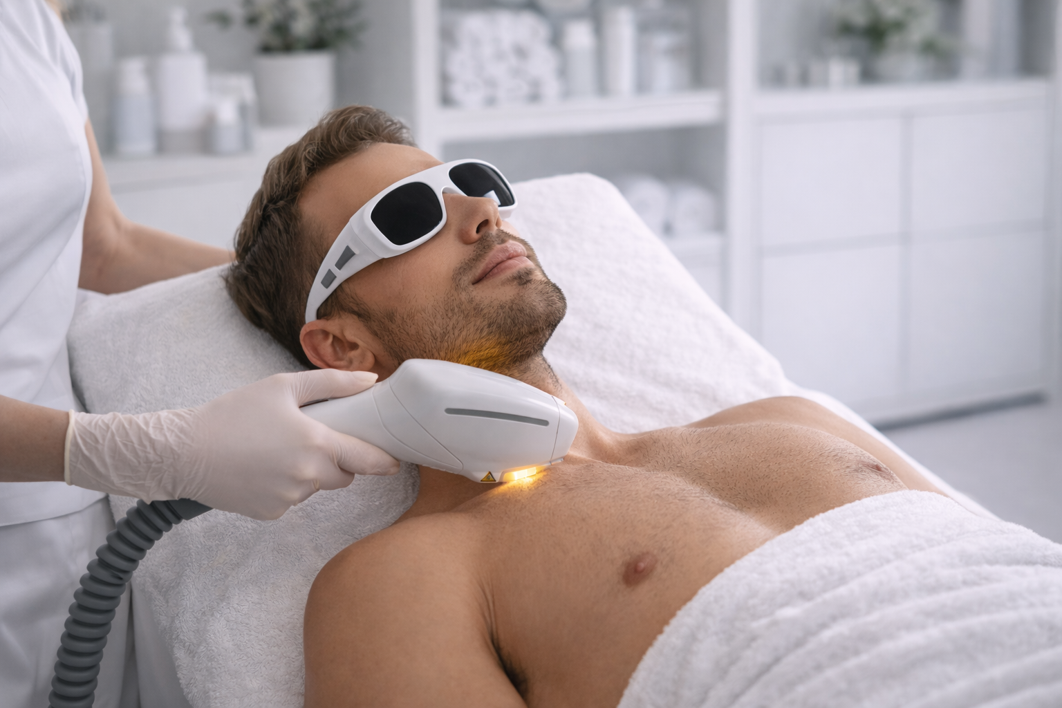 Laser-Haarentfernung für Herren